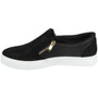 Adele Black White Fling Zip Gym Shoes