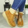 HAYLEE Camel Winter Warm Fleece Comfy Shoes 