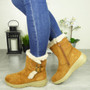 ROBYN Camel Winter Casual Fleece Lined Shoes