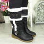 MARKITO Black Mid Calf Warm Winter Boots