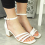 BAILEY White Bridal Party High Heel Sandals 