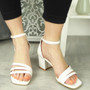 BAILEY White Bridal Party High Heel Sandals 