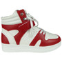 EILY White Red Trainers Sneakers Comfy Boots 