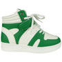 EILY White Green Trainers Sneakers Comfy Boots 