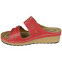BREDNY Red Wedges Light Comfy Cushioned Sandals