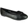 MORCA Black Ballerina Slip On Flat Shoes