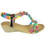 FOSTA Multi Slingback Wedge Summer Sandals