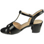YURINA Black Bridal Going Out Comfy Sandals