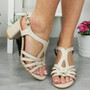 ALIYANA Beige Bridesmaids High heels Sandals