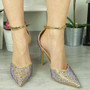 ZOORINA Gold Bridal Party Stiletto Shoes 