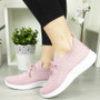 STELLA Pink Slip On Jogging Gym Trainers