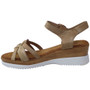 FORTARI Beige Wedge Open Toe Light Sandals 