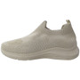 MERGOT Beige Sock Slip On Jogging Trainers Shoes