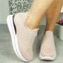 MANISA Pink Sock Slip On Jogging Trainer Shoes 