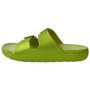  DELILAH Green Mules Sliders Glitter Lounge Beach Sandals 