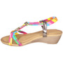 MATILDAE Multi Wedges Cushioned Slingback Sandals 