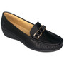 EMILA Black Loafers Wedge Pumps Slip On Light Shoes