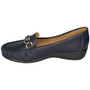 EMILA Navy Loafers Wedge Pumps Slip On Light Shoes