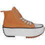 FERN  Orange Canvas Trainers Lace Up Casual Boots