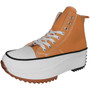 FERN  Orange Canvas Trainers Lace Up Casual Boots