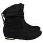 ZOEI Black Pixie Hidden Wedge Boots 