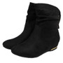 ZOEI Black Pixie Hidden Wedge Boots 