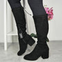 TILLY Black Wide Fit Winter Zip Boots 