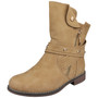 BRONTE Khaki Ankle Warm Grip Lined Zip Boots 