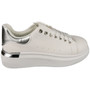 RINA Silver Platform Lace Up Classic Pumps Trainers Shoes 