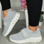 JUNE Grey Slip On Comfy Running Fashion Sneakers 