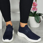 JUNE NAVY Slip On Comfy Running Fashion Sneakers 