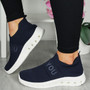 JUNE NAVY Slip On Comfy Running Fashion Sneakers 