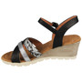 AGNELLA Black Ankle Strap Buckle Comfy Summer Sandals