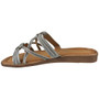 SERAFINA Silver Bling Lounge Mules Sandals