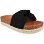 GIORDANA Black Grip Beach Summer Mules Sandals