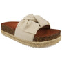 GIORDANA Beige  Grip Beach Summer Mules Sandals