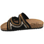 MASSIMA Black Grip Lounge Comfy Summer Sandals