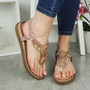 TERESA Champagne Summer Beach Loungue Comfy Sandals