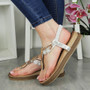 TERESA Silver Summer Beach Loungue Comfy Sandals