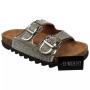 ANTONIA Silver Lounge Beach Bling Comfy Mules Sliders