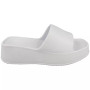 LEONIE White Lounge Beach Comfy Mules Sliders