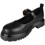 GISELA Black Pu Light Grip Comfy School Shoes