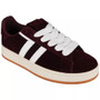 SIBYLLE Wine Lace Up Comfy Pumps Gym Trainers