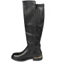 BLAINE BLACK Mid Calf Lined Bling Zip Boots