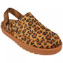 MONNA Lepoard Mules Slippers Slip On Grip Shoes 