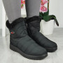 ELEANORA Black Grip Warm Lined Snow Ankle Boots