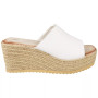 EMORY White Summer Wedges Comfy Sandals