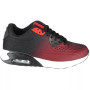 REESE Red Black Trainers Lace up Comfy Fitness Gym Running Shoes