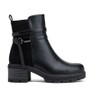 CHRISTIE Black Comfy Grip Cuban Zip Ankle Boots