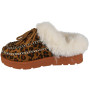 MILANI Leopard Slip On Faux Fur Lined Warm Outdoor Slippers 